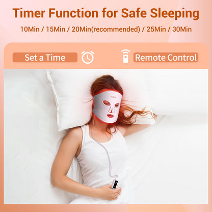 NVBOTY LED Face Mask with 4 Light Therapy Modes