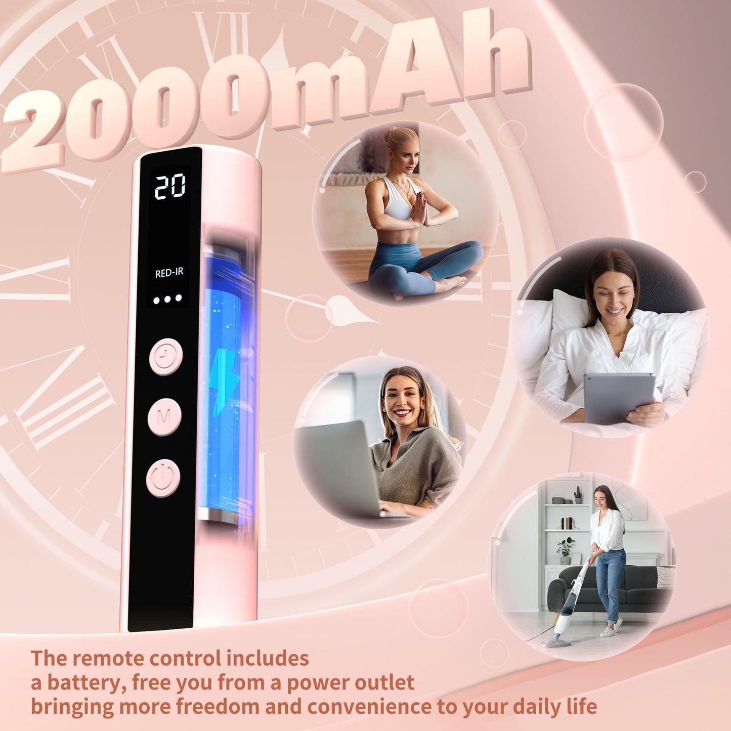 NVBOTY LED Face Mask with 4 Light Therapy Modes