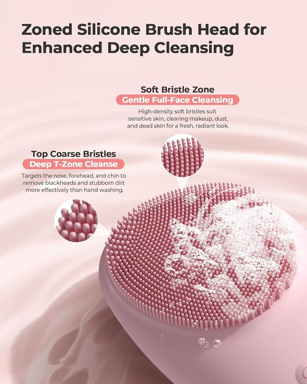 2-in-1 Skin Scrubber & Silicone Facial Cleansing Brush