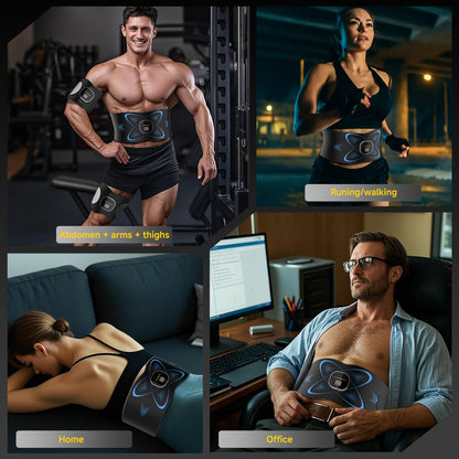 Ab Stimulator Belt with Heat for Belly & Lower Back