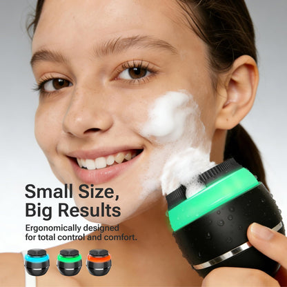 Electric Silicone Facial Cleansing Brush with LED Screen
