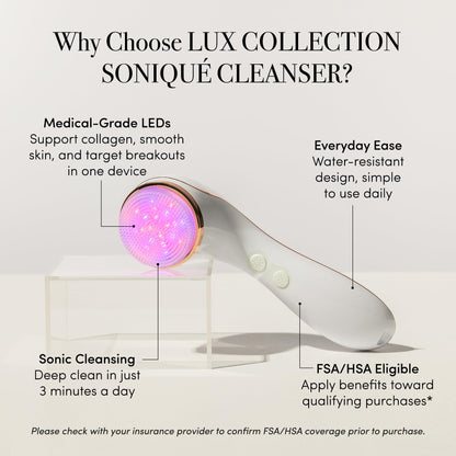 reVive Soniqué Mini Sonic Facial Cleansing Brush with Light Therapy