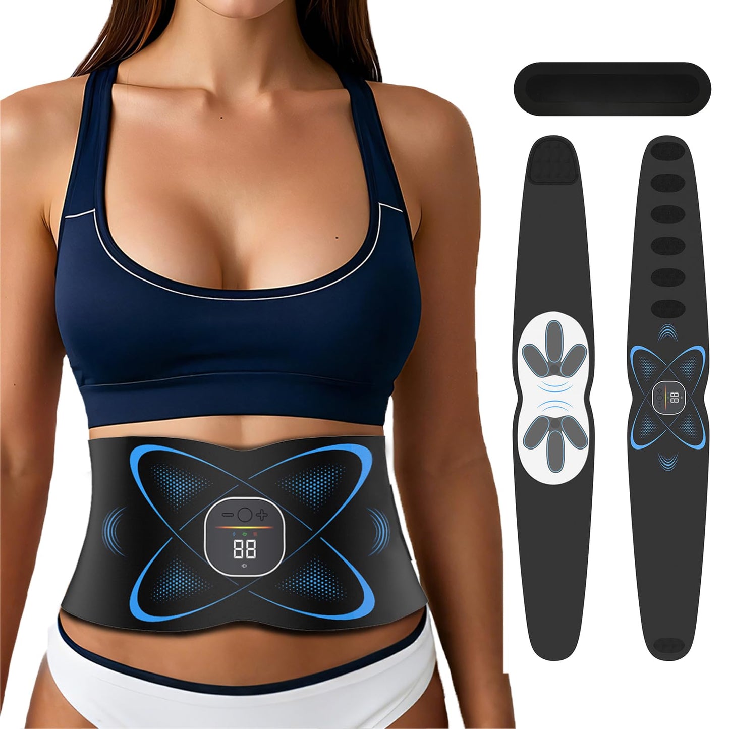 Ab Stimulator Belt with Heat for Belly & Lower Back