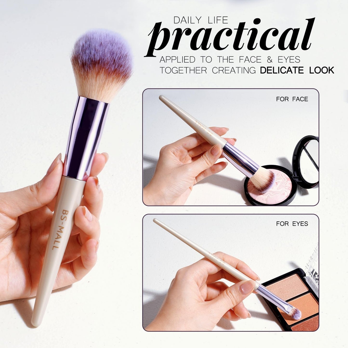 BS-MALL 18-Piece Makeup Brush Set with Case