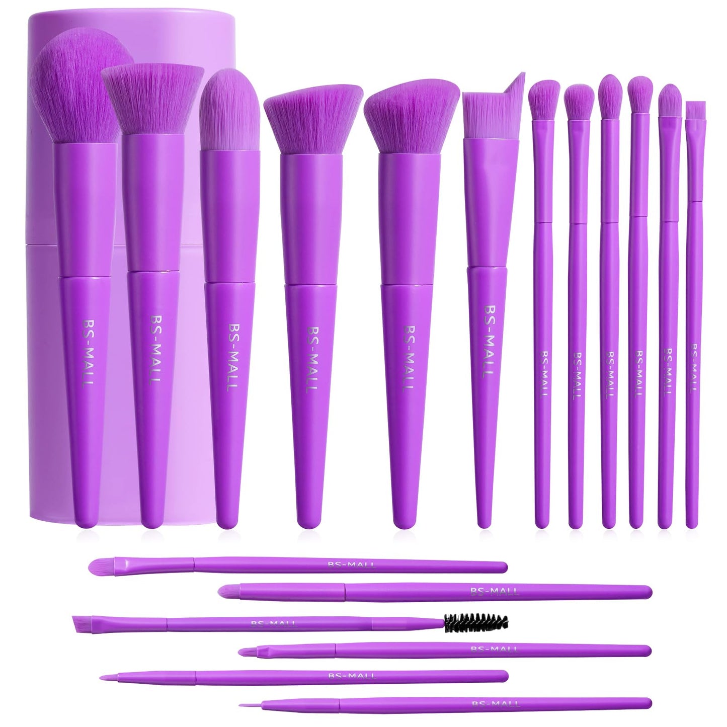 BS-MALL 18-Piece Makeup Brush Set with Case