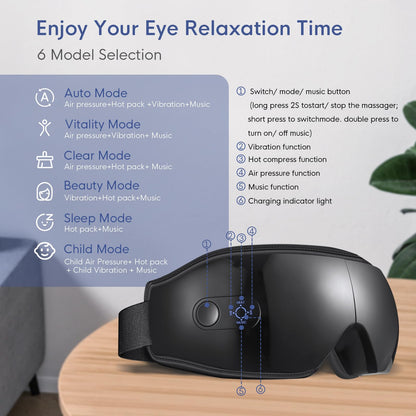 NOWWISH Eye Massager with Heat & Compression