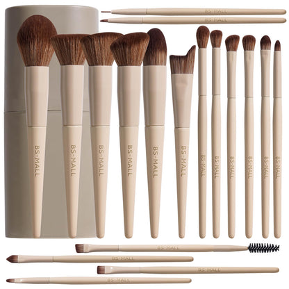 BS-MALL 18-Piece Makeup Brush Set with Case