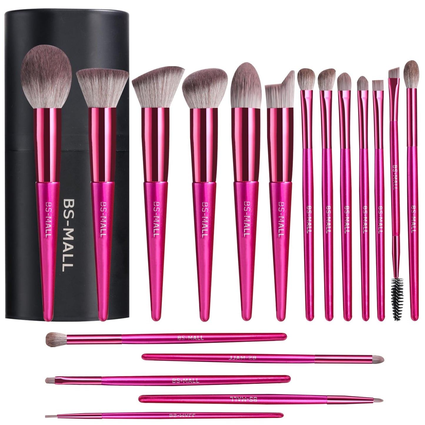 BS-MALL 18-Piece Makeup Brush Set with Case