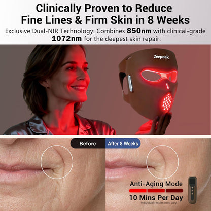 Zeepeak 3D LED Red Light Therapy Mask