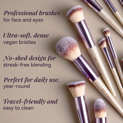 BS-MALL 18-Piece Makeup Brush Set with Case