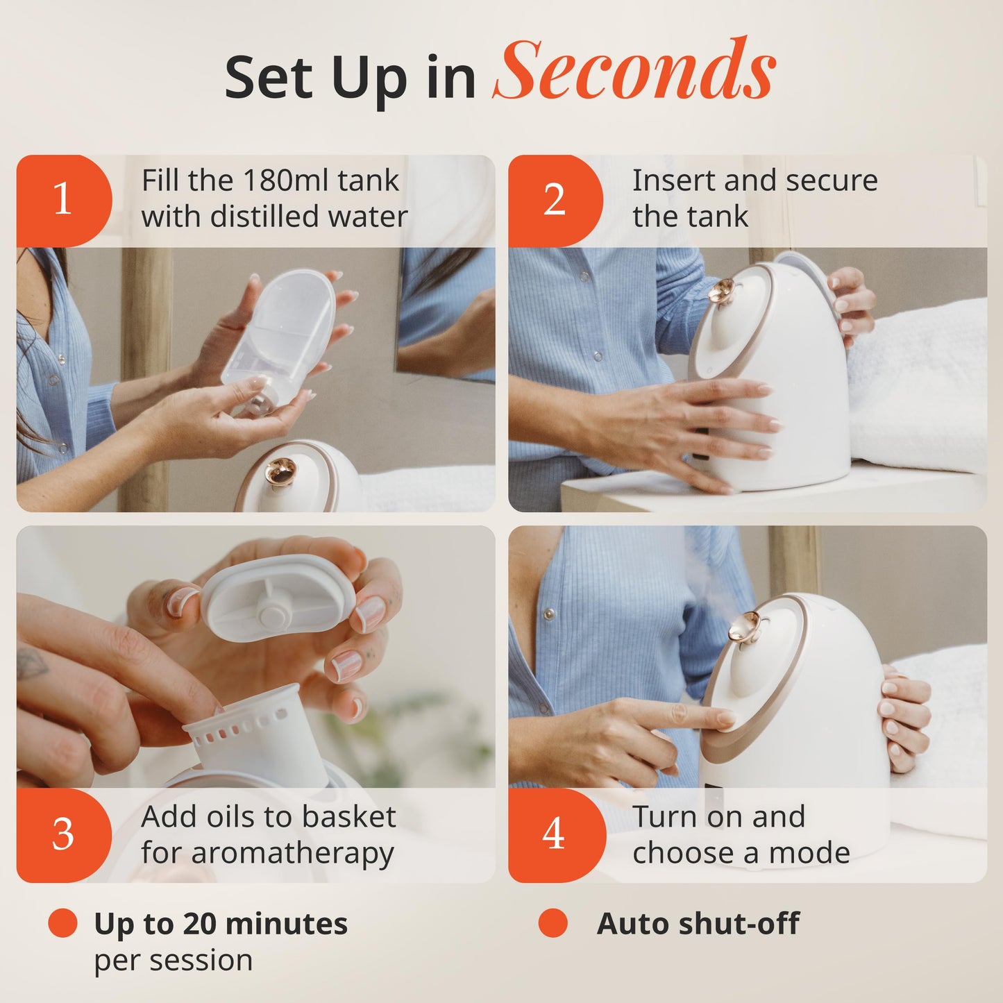 Vanity Planet Senia Hot & Cold Facial Steamer