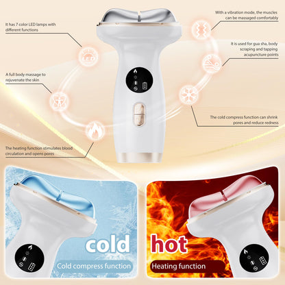 ZoGoo 7-in-1 Hot & Cold Face & Neck Beauty Massager