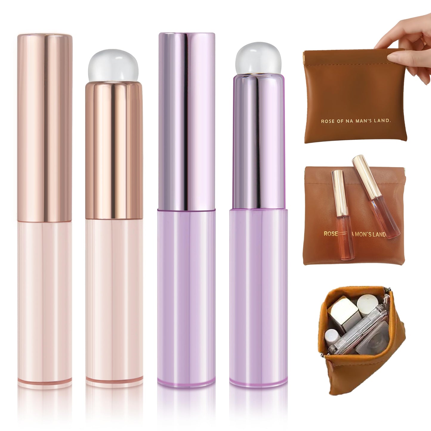 2-Piece Silicone Lip Brush Set