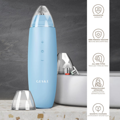 GESKE SmartAppGuided™ MicroDermabrasion Blackhead Remover | 7 in 1