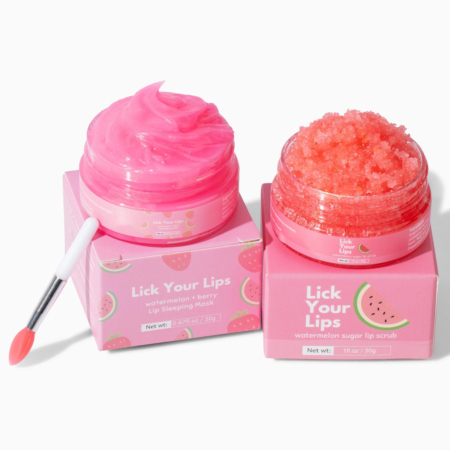 6-in-1 Lip Care Kit with Lip Mask, Scrub & Brush