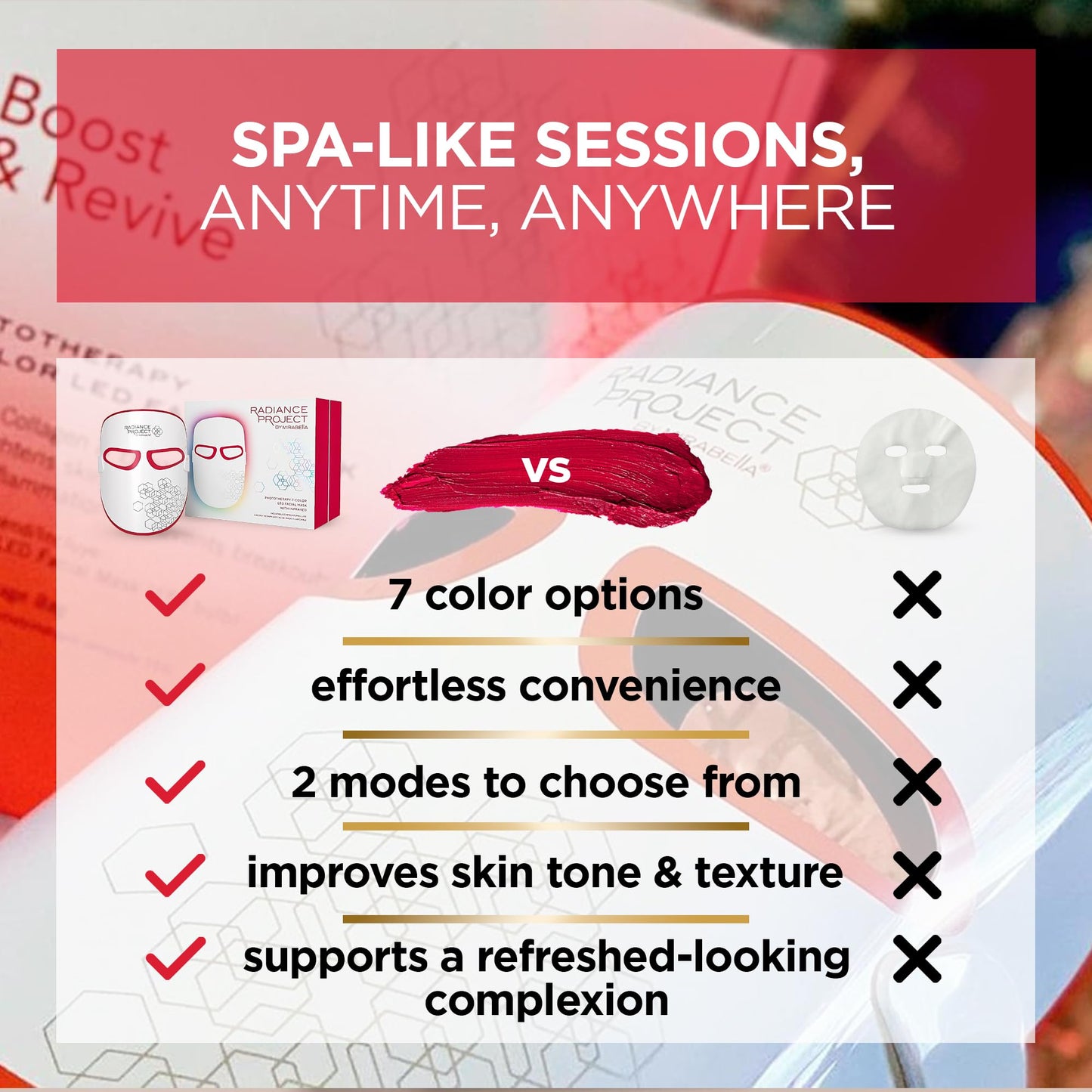 Mirabella 7-Color LED Facial Mask