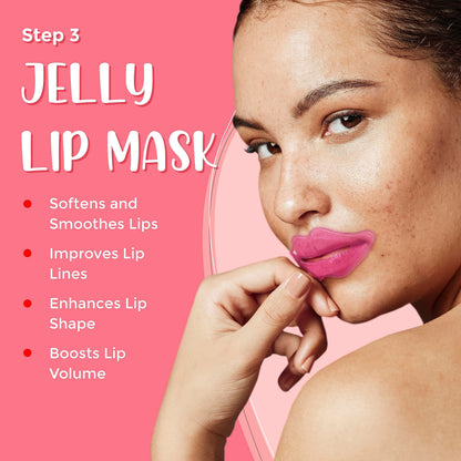 6-in-1 Lip Care Kit with Lip Mask, Scrub & Brush